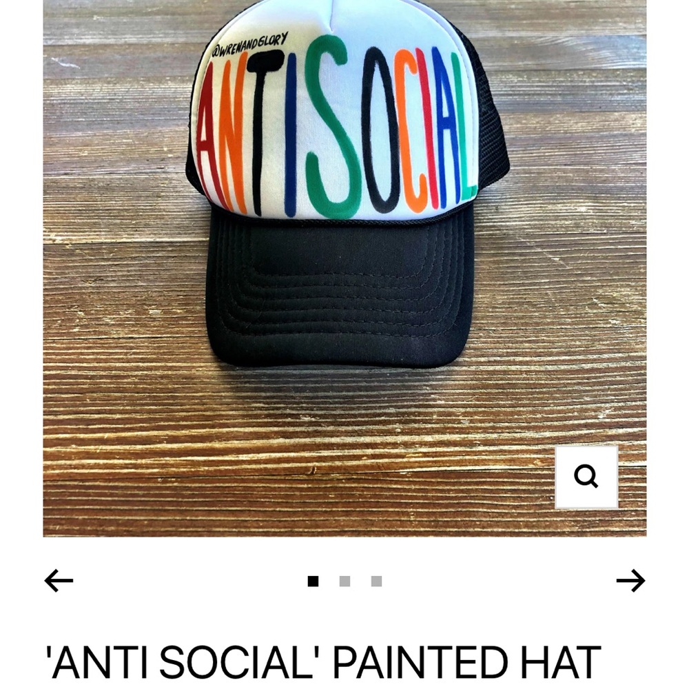 Hand Painted Hat by Wren and Glory